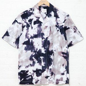 Camp Shirt in Ink Grey Tie Dye